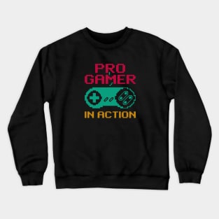 Pro Gamer In Action Crewneck Sweatshirt